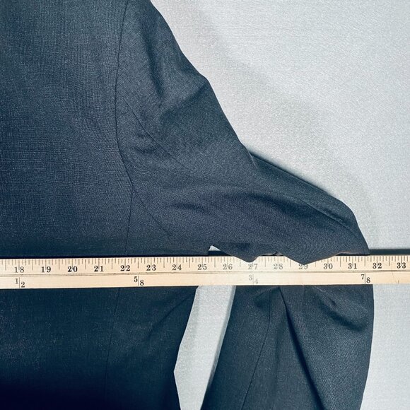 Brooks Brothers Suit Mens 48L Gray Wool 2 Piece Blazer Jacket Pants 38x30 - Picture 10 of 16